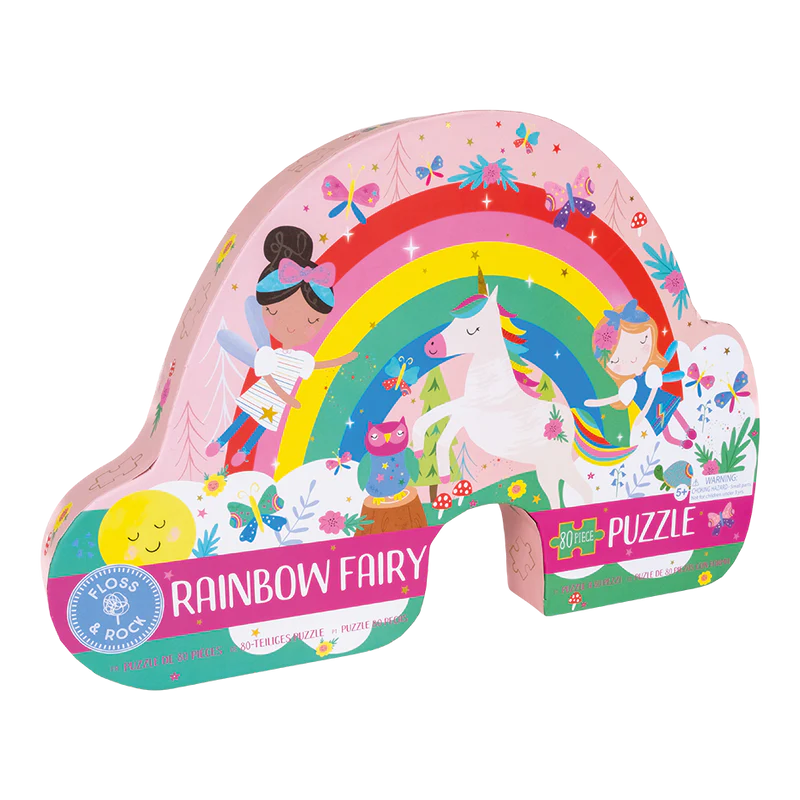 Floss and Rock 80 Piece Rainbow Fairy Jigsaw