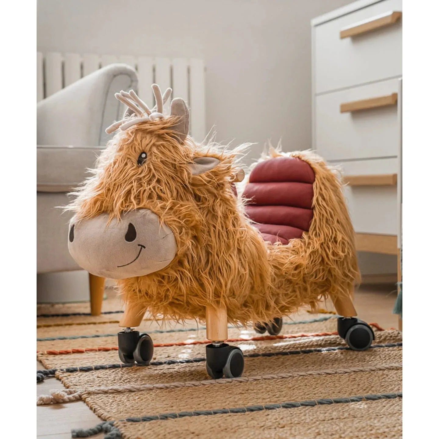 Hubert Highland Cow Ride On Toy - Collection Only