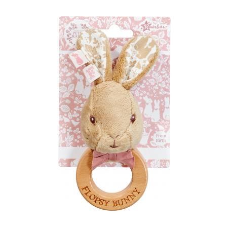 Rainbow Designs Flopsy Wooden Rattle Ring