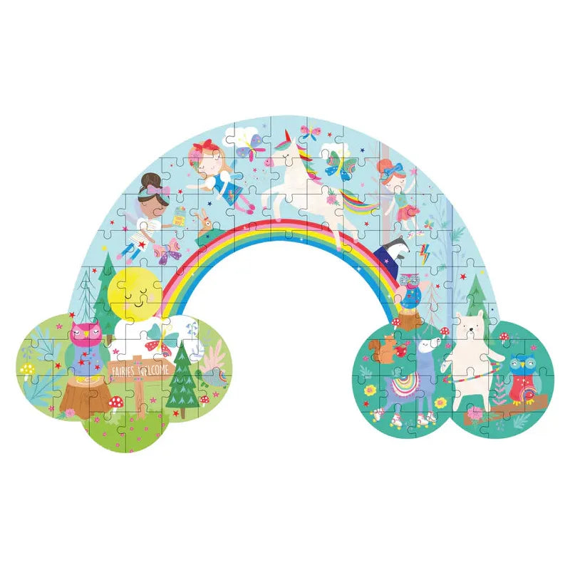 Floss and Rock 80 Piece Rainbow Fairy Jigsaw