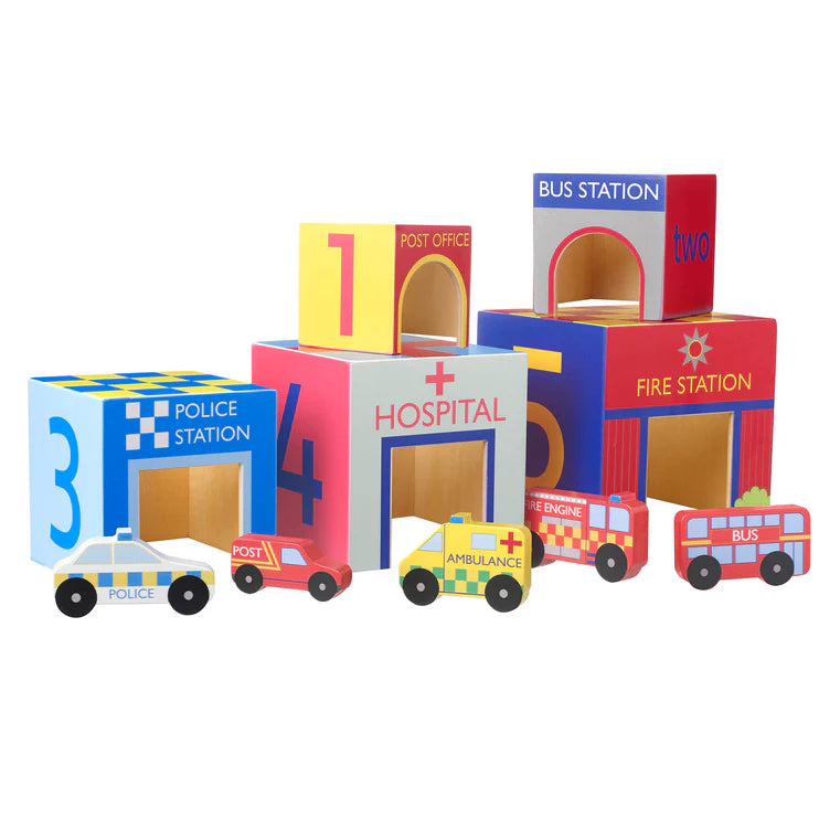 Orange Tree Transport Stacking Cubes