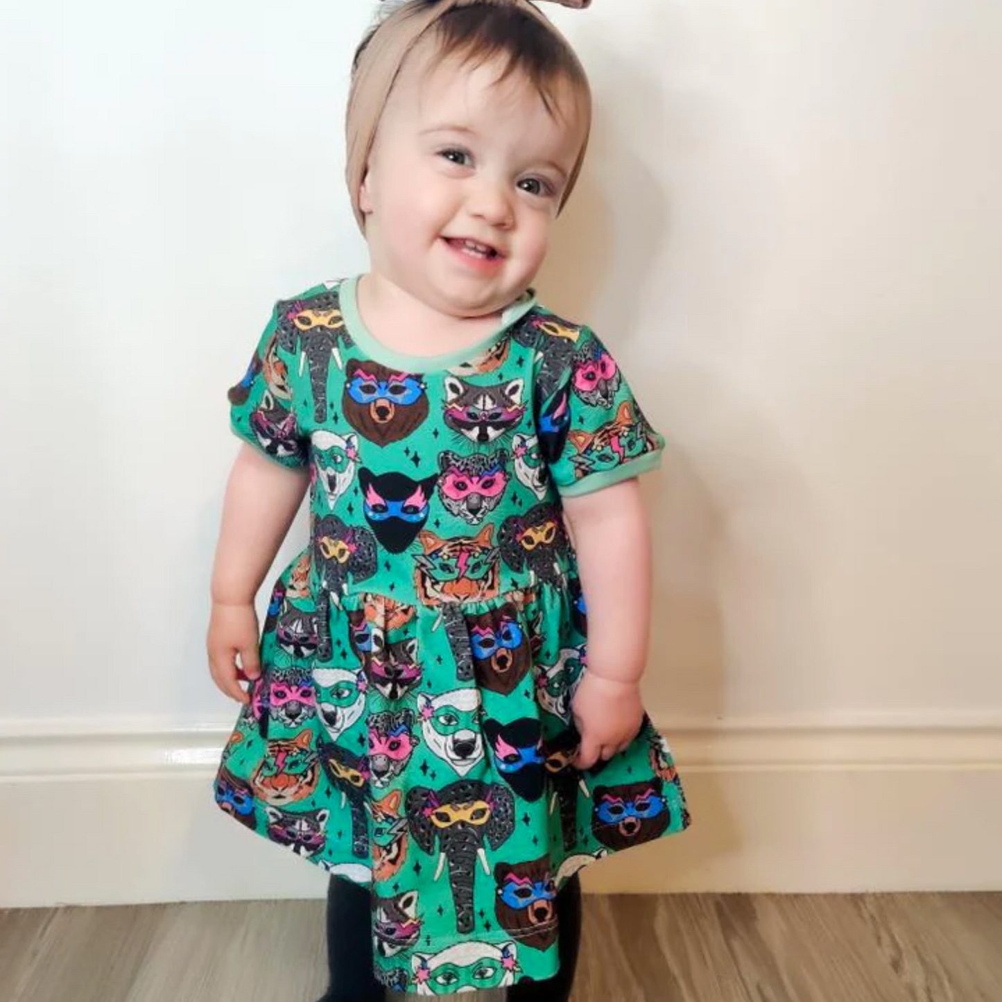 Freckles And Daisies Superhero Twirl Dress
