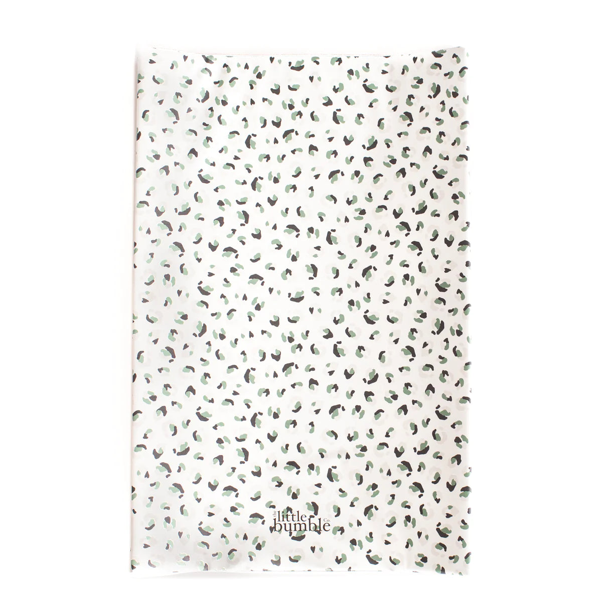 The Little Bumble Co Green Leopard Print Wedge Changing Mat