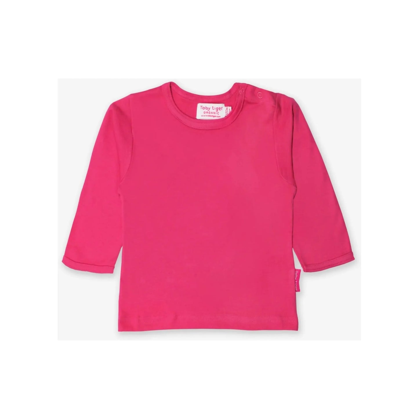 Toby Tiger Basic Long Sleeve Pink T-Shirt