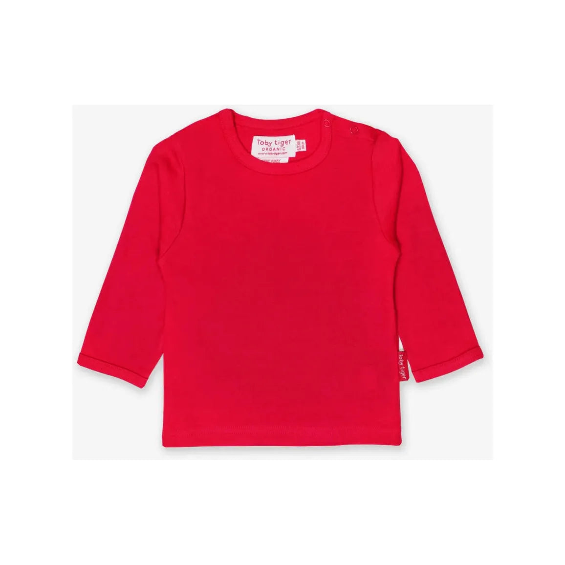 Toby Tiger Basic Long Sleeve Red T-Shirt