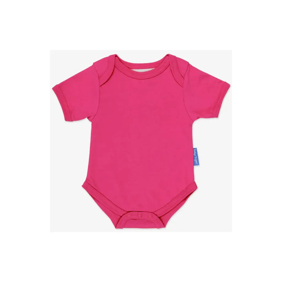 Toby Tiger Pink Basic Short-Sleeved Baby Body