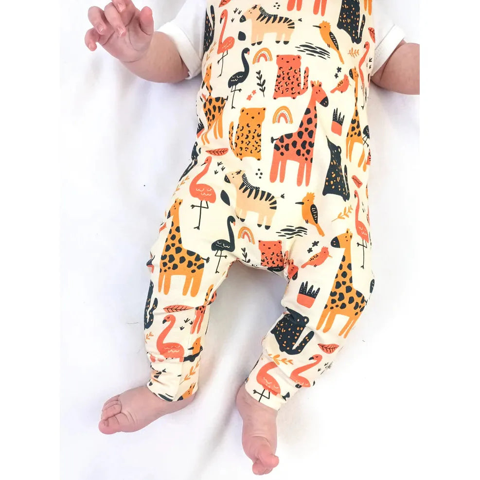 Freckles And Daises Zoo Life Neutral Romper